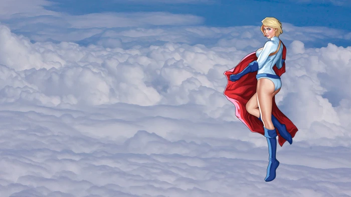 female superhero girl clouds comic the heroine DC Comics 2k