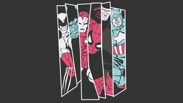 Marvel superheroes marvel characters painting comics 2k