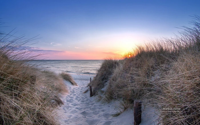 Markus Janse Germany Baltic Sea Fischland wallpape sky water 2k