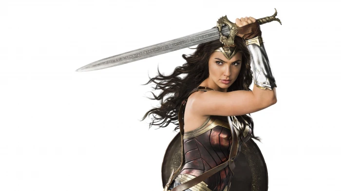 wonder woman superheroes hd studio shot white background 2k 4k