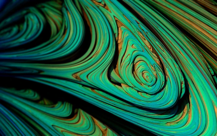 green and black abstract art painting colorful artwork 2k