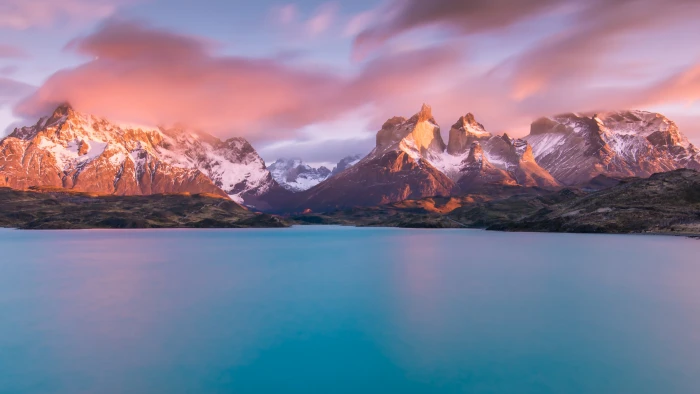 morning patagonia chile south america torres del paine 2k 4k