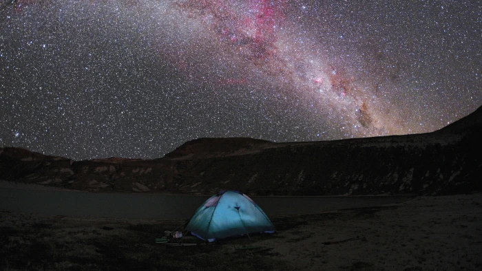 Night Tent Camp Camping Galaxy Milky Way HD nature 2k