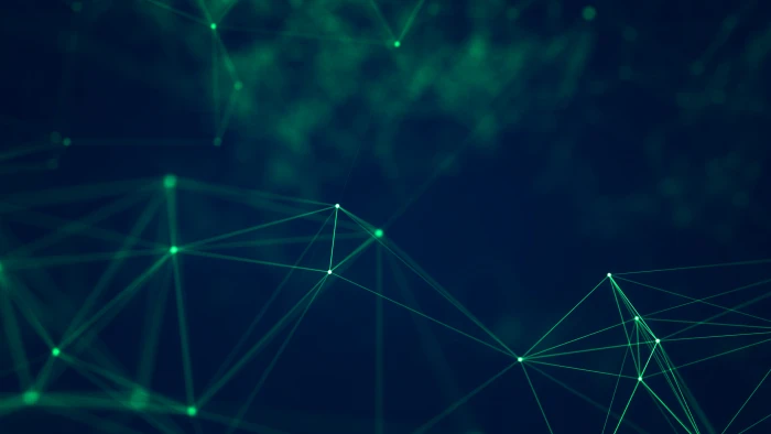 geometry cyberspace digital art green lines abstract technology 2k 4k 5k