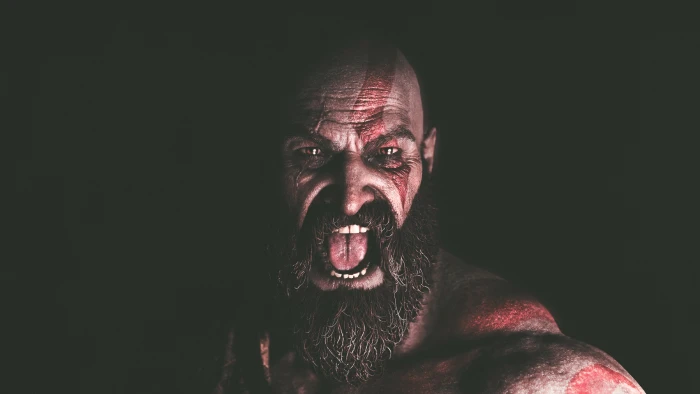 kratos god of war 4 games ps hd mouth open 2k 4k