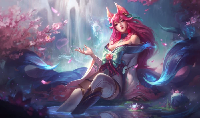 spirit blossom Ahri League of Legends Riot Games 54 2k 4k