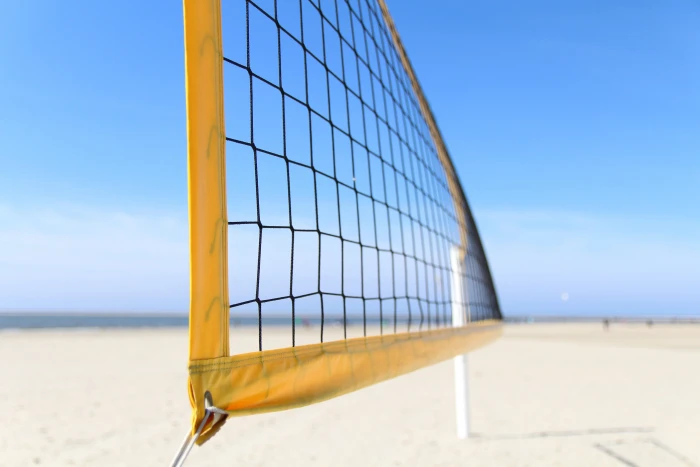 Volleyball net on a sandy beach various sport sports outdoors 2k 4k 5k