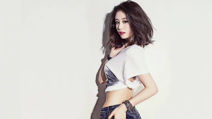 Asian women model photography looking at viewer Park Ji Yeon 2k