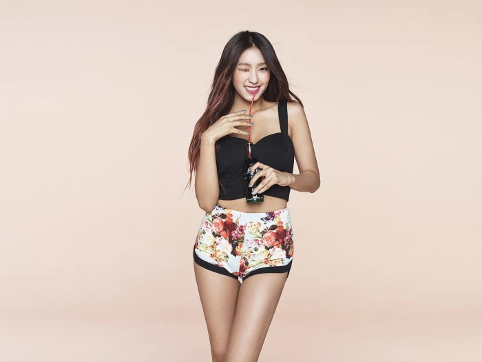 women s white and multicolored floral short shorts K pop Asian 2k