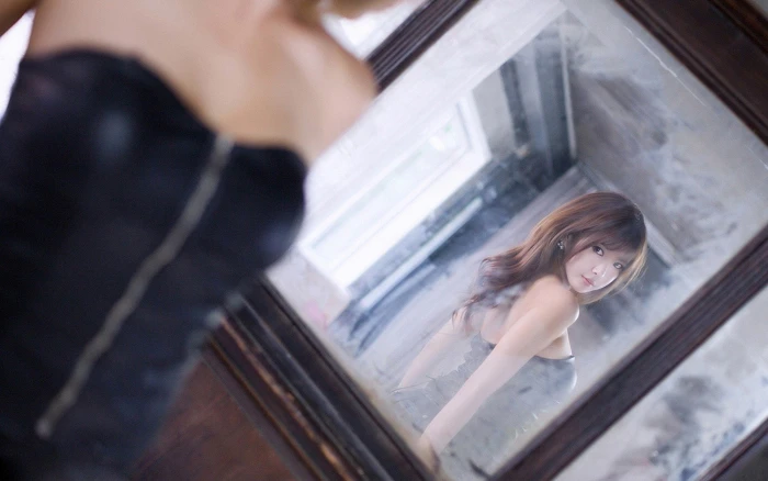 asians bangs heo korean mirrors models women yun 2k