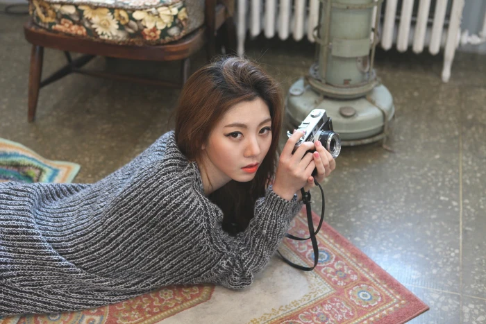 Chae Eun Korean Asian women brunette looking at viewer 2k