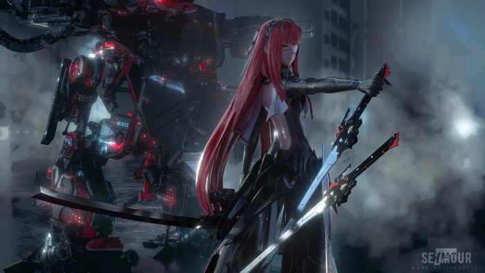 anime girls Seymour Punishing Gray Raven mech 2k 4k 5k