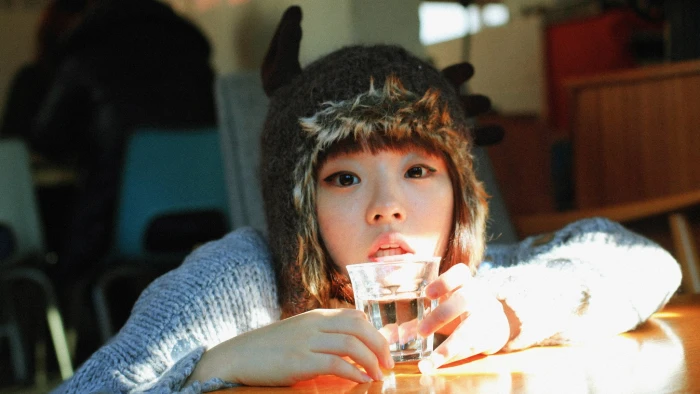 Rotta Korean women Asian portrait one person food and drink 2k