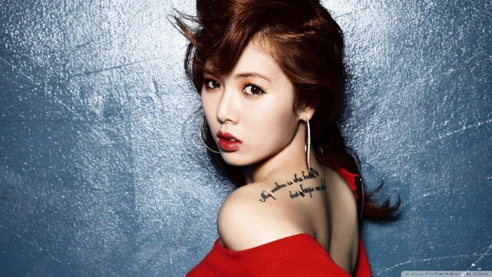 women Asian Hyuna K pop singer Korean brunette 2k