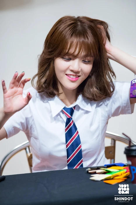 women s white button up shirt AOA Jimin redhead Korean K pop 2k