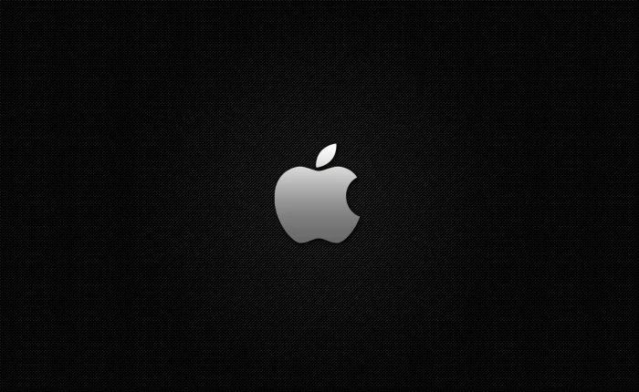Apple Carbon logo Computers Mac carbon fiber background 2k