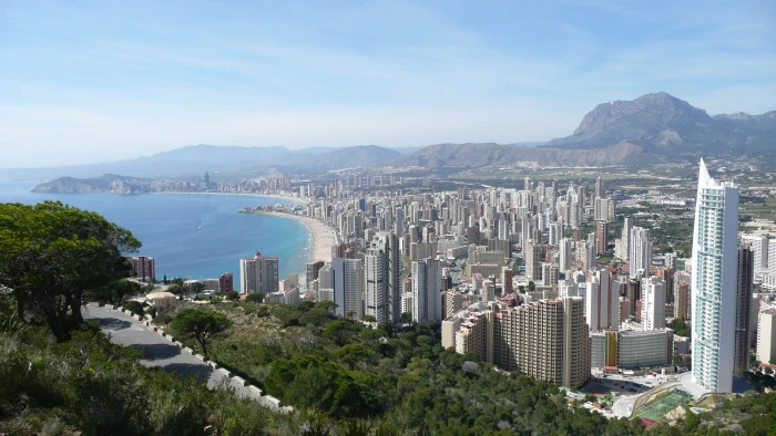 Benidorm Spain landscape and cityscape photo ocean panorama 2k