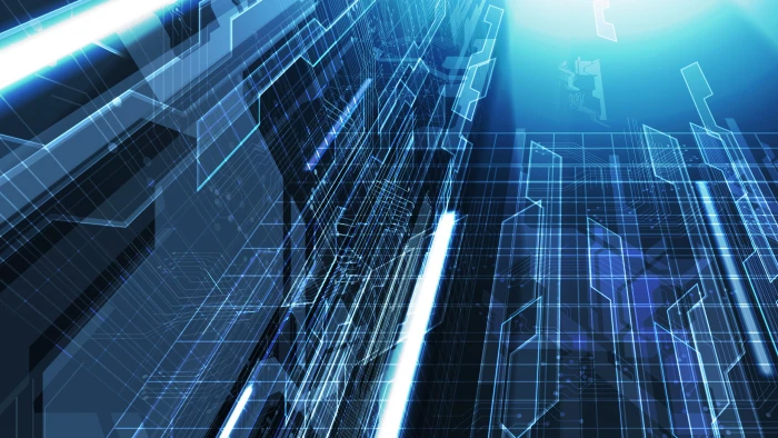 blue and white digital wallpaper art CGI abstract 2k