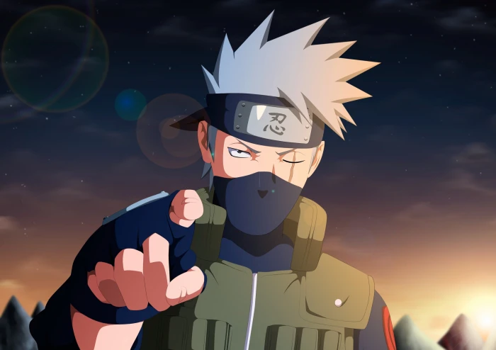 Hatake Kakashi wallpaper digital art anime Naruto Shippuuden 2k 4k 5k