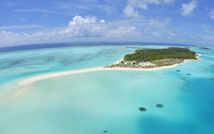 Maldives Sun Island Resort And Spa Air View Photo Wallpaper Hd 2k 4k