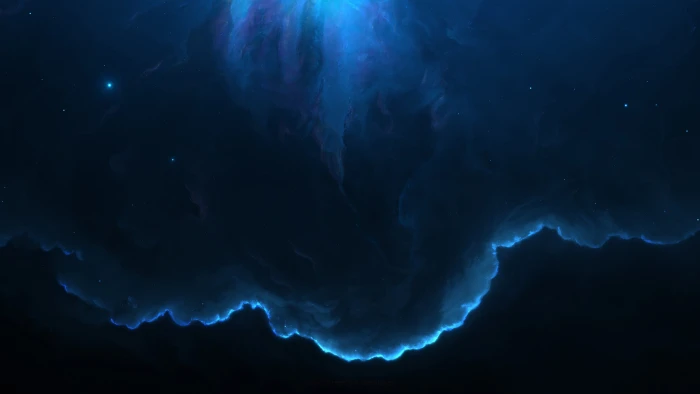blue clouds illustration space Nebula backgrounds nature 2k 4k 5k 8k