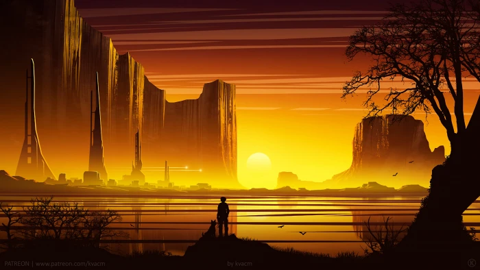 digital art artwork illustration landscape nature 2k 4k