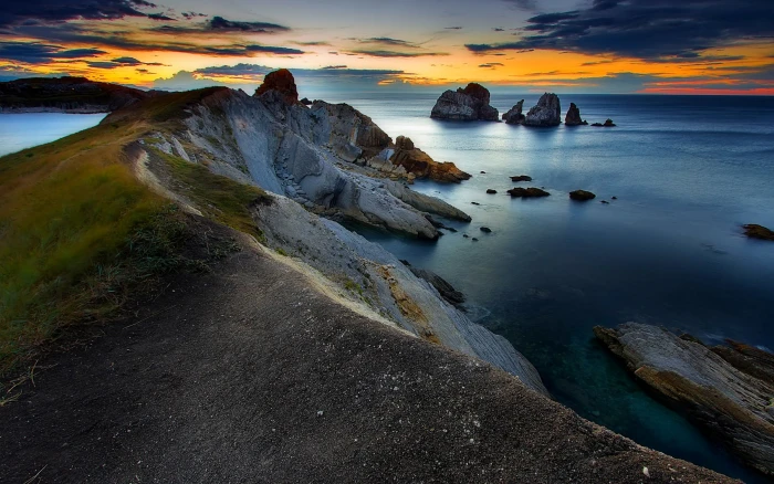 body of water landscape nature sunset coast summer sea 2k