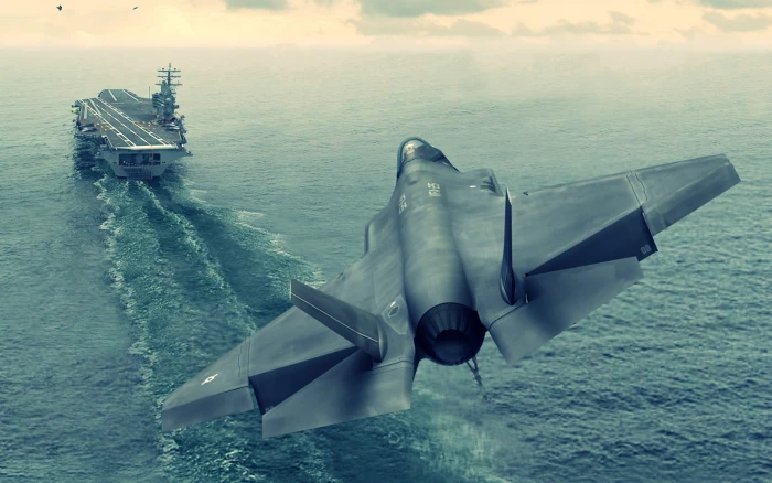 Lockheed Martin F 35 Lightning II military aircraft carrier 2k 4k