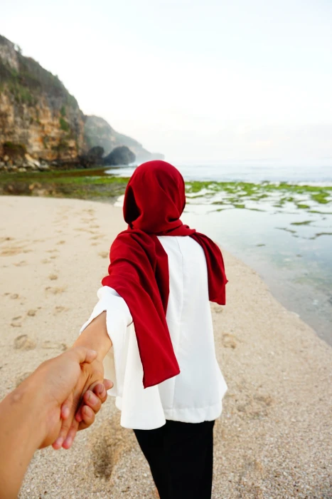 bach follow me muslim woman girl hijab morning 2k 4k