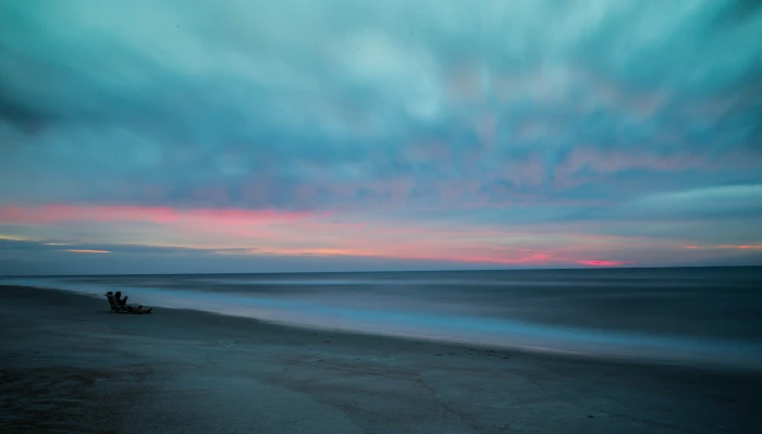 body of water at sunset nature beach sky cloud sea 2k 4k 5k