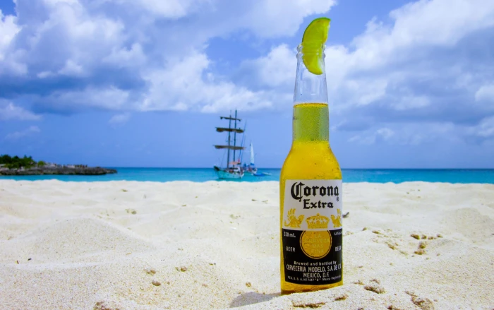 Corona Beer on the Beach beverage drink photos public domain 2k 4k