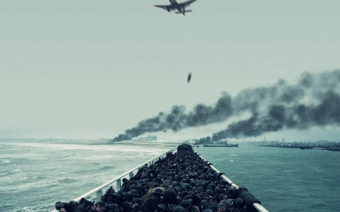 film war dunkirk boat ship illustration art water sea 2k 4k