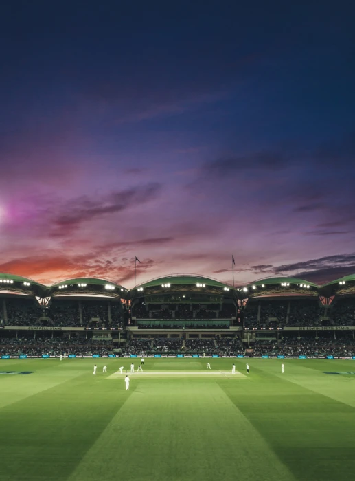 people watching game of cricket during sunset photography soccer field 2k