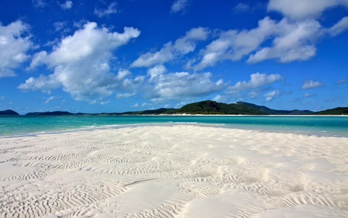 photography nature landscape white sand beach sea island 2k