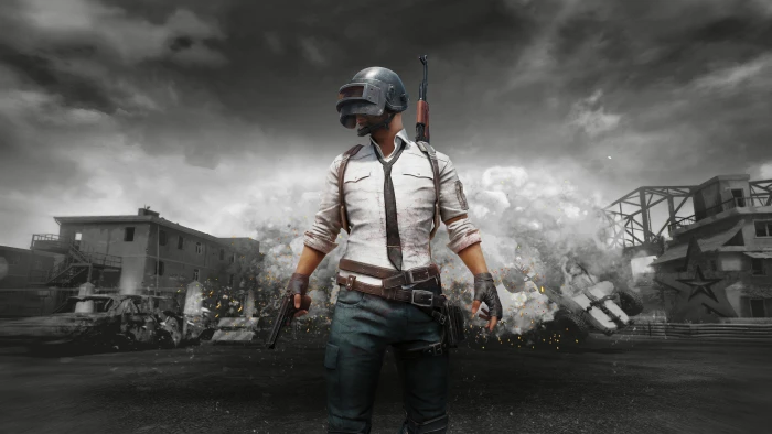 PUBG Player Unknown Battleground players shooting Video Game Art 2k 4k