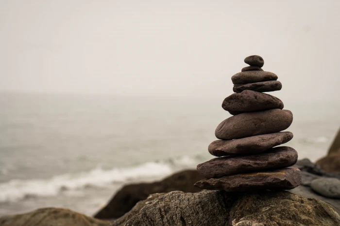 selective focus photograph of balance stone nature meditation 2k 4k 5k