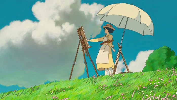 Studio Ghibli nature landscape The Wind Rises colorful 2k 4k
