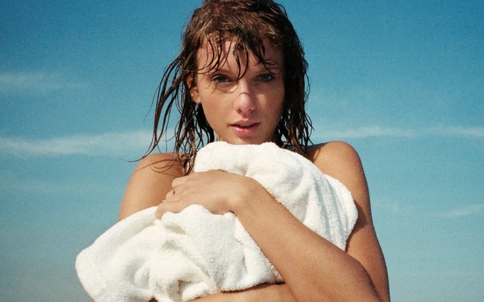 taylor swift beach summer wet one person portrait young adult 2k 4k