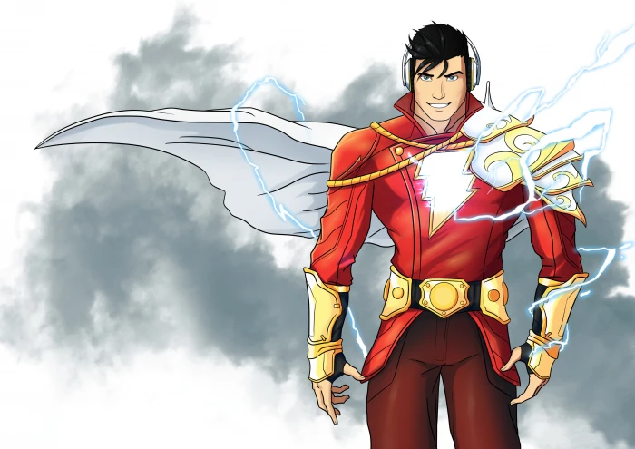 The Flash illustration fiction art superhero dc comics Shazam 2k 4k