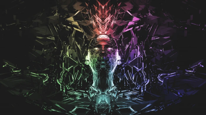 abstract Abstract color wheel futuristic hardstyle 2k 4k