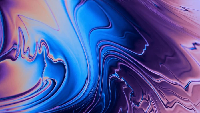 blue purple liquid digital art abstraction fractal 2k 4k 5k