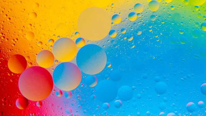 Colorful Bubbles abstrct 2k 4k