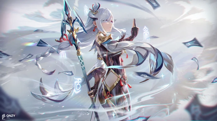 Genshin Impact Shenhe anime girls 2k 4k 5k