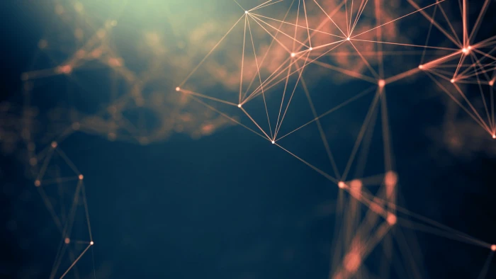 geometry cyberspace lines digital art abstract focus on foreground 2k 4k 5k