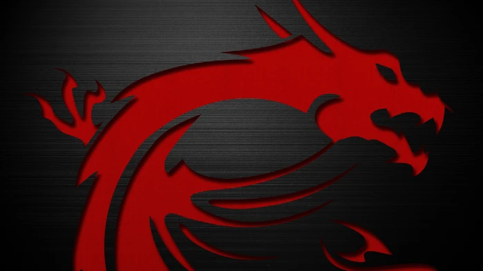 MSI logo dragon PC gaming technology hardware texture red 2k 4k