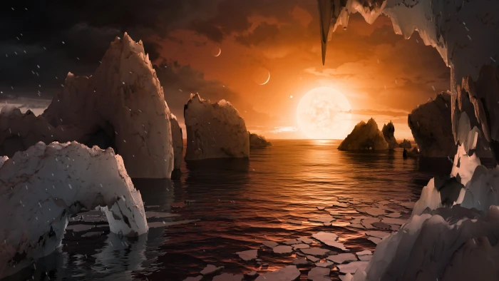 nature landscape winter snow planet fantasy art digital 2k 4k 5k