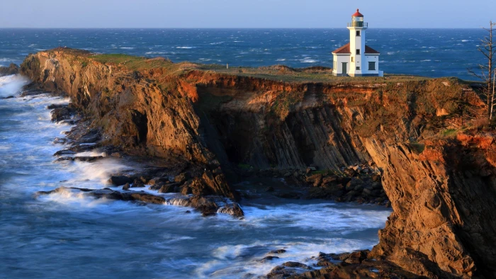 sky cape arago pacific ocean coos bay united states oregon 2k 4k