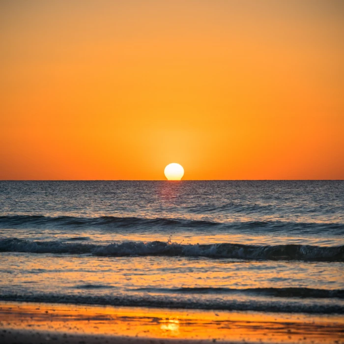 sunset photography sea ocean nature outdoors water beach 2k 4k