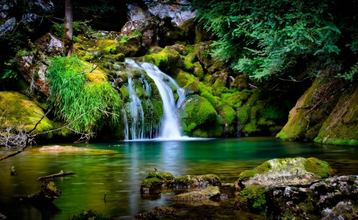 Waterfall Scenery waterfalls wallpaper Nature beauty in nature 2k
