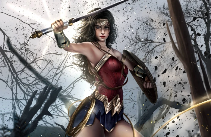 wonder woman superheroes artist artwork digital art 2k 4k